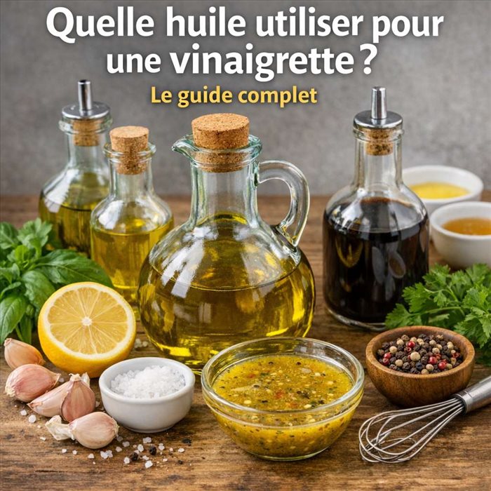Quelle huile choisir pour une vinaigrette savoureuse ?