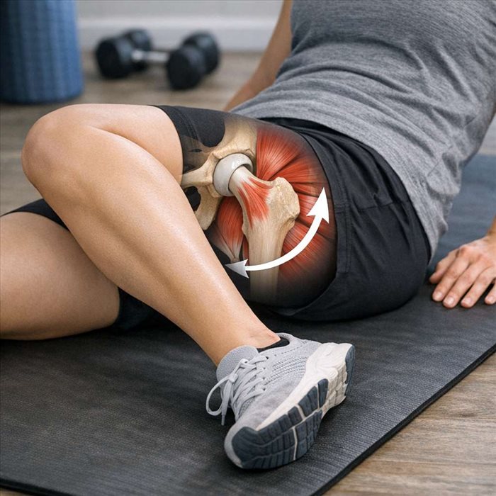 Rotation interne de hanche : muscles, mobilité et exercices pour mieux bouger