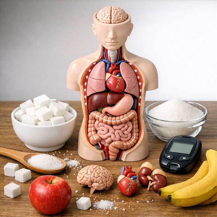 Quels organes consomment le plus de glucose au repos ?
