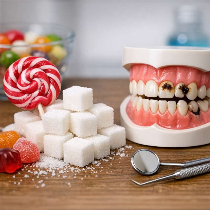 Sucre et dents : comment il abîme la santé bucco-dentaire