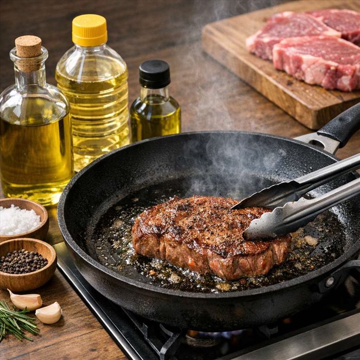 Quelle huile choisir pour saisir une viande ? Guide des meilleures huiles