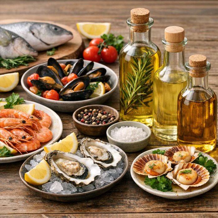 Quelle huile choisir pour les fruits de mer ? Guide simple