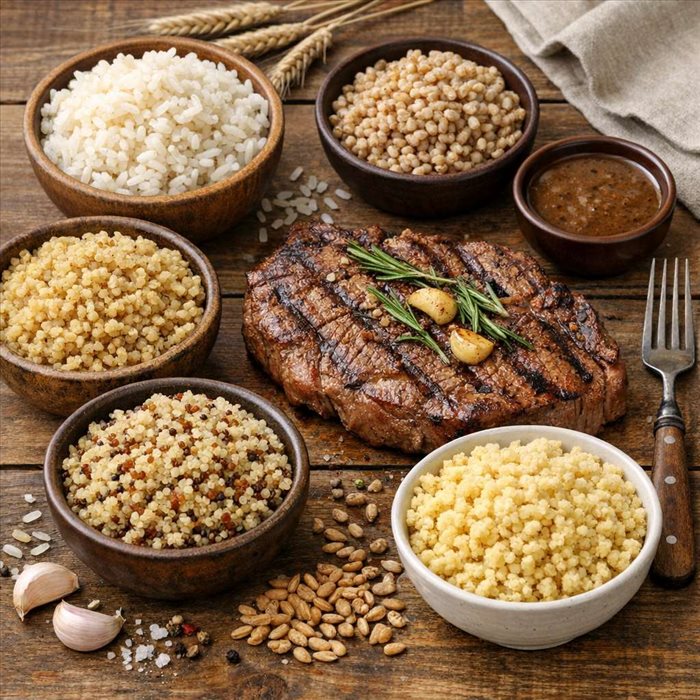 Quelles céréales choisir avec une viande ? Guide complet